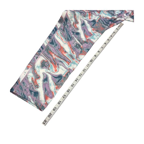 Pro-player Capri Leggings Women's Medium Multicolor Tie-Dye Stretch Performance - Picture 4 of 6